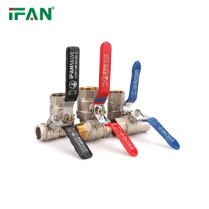 IFAN Factory Price 1/2 Inch Brass Valve Manual High Pressure 1 Inch Brass Ball Valve Forged Full Flow Water Ball Valve