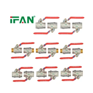 IFAN Manual Valve Forged Ball Valve Long Handle Brass Ball Valve High Pressure 1/4”-4” Threaded Brass Water Valve