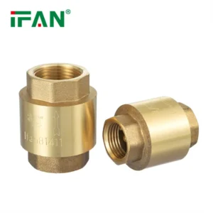 IFAN Professional Supply Non Return Valve Durable Brass Spring Check Valve Thread 1/2”-4” Brass Check Valve