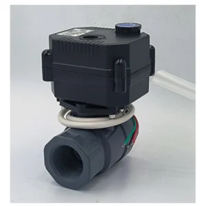 IP67 FH-S FH-MO Electric Water Ball Valve with Manual Override 12v 24v 220v Brass SS304 UPVC Mini Motorized Ball Valve
