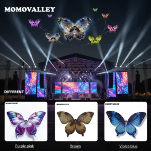 Illuminated Mechanical Insect UAV Flapping Wing for Immersive Stage Effect and Ceremony Opener Atmosphere Creator