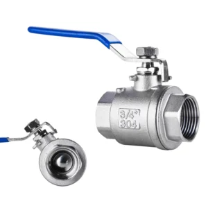 Industrial 2PC Manual OEM Water Valve Stainless Steel BSPT BSPP NPT Threaded Float Ball Valve