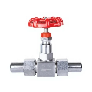 Industrial 304SS 2-Way Instrument Valve Manifold Welded Needle Valve for Pressure Gauge