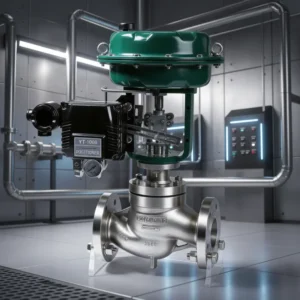 Industrial Diaphragm Pneumatic Valve Control Series with a Locator Dn50 Pn16 Seat 4 20 Needle Steam High Temperature OEM