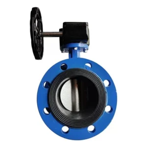 Industrial Flange Butterfly Valve Ductile Iron Body Stainless Steel Disc For Water Treatment