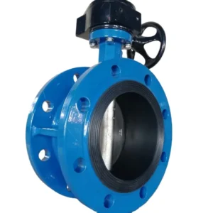 Industrial Flange Connection Butterfly Valve Gearbox Flange Butterfly Valve