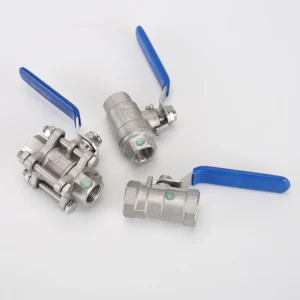 Industrial Grade 3 Piece Stainless Steel 1.5″ NPT Manual Water Vacuum Ball Valve with OEM Service