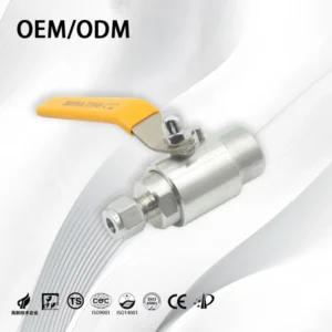 Industrial OEM Ss304 Stainless Steel Air Source Ball Valve Q11F 64P Gas Instrument Valve for Pipeline