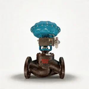Industrial Pneumatic Control Valve with 4 20ma Actuator for Water Flow Pressure Regulation High Temperature Low Carbon Steel