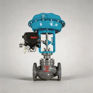 Industrial Pneumatic Globe Control Valve with Azbil Proportional Digital Positioner for Nitrogen Pressure Control 2-Way