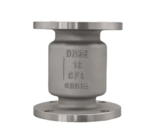 Industrial Vertical Flanged Manual Check Valve Steel Sealing Water Pipelines Corrosion Resistant Body Tight Shutoff