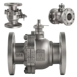 Industrial WCB Flanged Ball Valve PN16 PN25 Cast Steel 2PC Floating Ball Valve Manufacturer Medium Pressure Oil Gas Valve CE