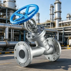 Industrial Y Type Globe Valve 304 316L Stainless Steel PN16 Manual OEM DN80 Flange Connection ANSI Standard ISO9001 Certified