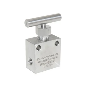 Instrument Valve Manual Base Female Thread 10K Ultra High Pressure Stainless Steel Needle Valve