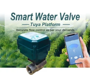 Intelligent Stainless Steel Brass WiFi Water Shutoff Valve NPT BSP Electric Control Ball Valve