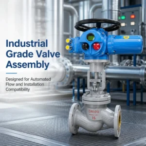 Intelligent Type Multi Turn Electric Globe Valve Body Stainless Steel Stem Industrial Valve High Temperature
