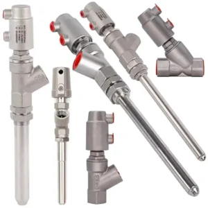 Internal External Seal Type Stainless Steel 316 Pneumatic Liquid Beer Filling Nozzles Valve Angle Seat Valve