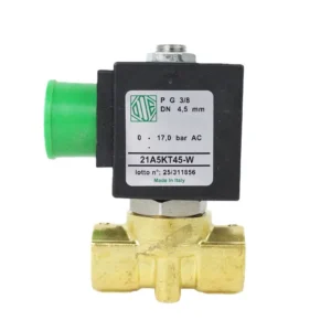 Italy ODE Solenoid Valve Brass 21A5KT45-W G 3/8 Inch DN10 PTFE 2 Way Direct Acting Normally Closed Heating Automation AC220V