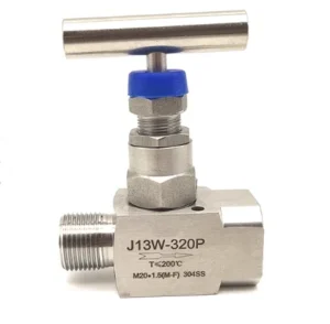 J13W 320P High Pressure Stainless Steel Needle Valve 304 with Female and Male Threads for Pressure Gauge