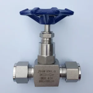 J23W Series Ferrule Type Needle Valve Stainless Steel DN10 Port Size Chemical Application Highly Corrosive Chemical Media Normal