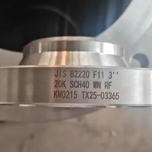 JIS B2220 Alloy Steel Flange A182 F11 F22 WNRF