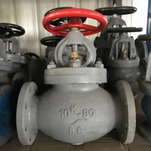 JIS F 7471cast Steel 10k Screw-down Globe Valves OEM Customized Dimensions Water Marine Vave