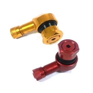 JXGC11 CNC Aluminum Right Angle Tire Valve Stem 90 Degree TWPO Valve Motorcycle Electric Car Leak-Proof Upgrade Custom Rims