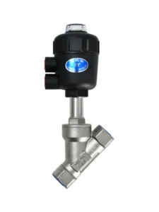 JZF Model DN15 DN25 DN50 High Temperature Water Steam Control 304 Stainless Steel Pneumatic Angle Seat Valve
