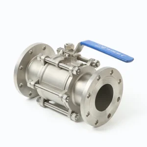 KH Model KH 1625 304 Three Piece Stainless Steel Flange Ball Valve Manual Floating Control Water 1/2″-10inch Pipe Size 3-Year