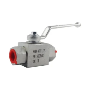 KHB 1 2” NPT High Pressure 2 Way Hydraulic Ball Valve 500 Bar Shut Off For Water And Oil F