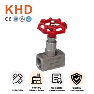 KHD J13W 160P Stainless Steel High Pressure Needle Globe Valve Flow Control Crane Needle Valve for Gas Pipe