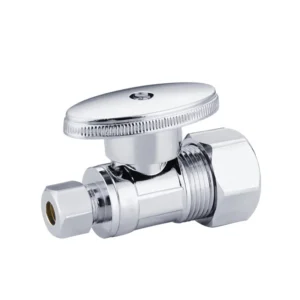 KLOE9001 5/8 OD X 1/4 OD Comp Straight Angle Valve 1/4 Turn Brass Water Supply Angle Stops Valves CUPC NSF USA Canada Market
