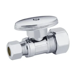 KLOE9002 5/8OD X 3/8OD Straight Angle Valve 1/4 Turn Brass Water Supply Angle Stops Valves CUPC NSF