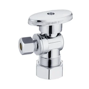 KLOE9011 5/8OD X 1/4OD Comp Angle Stop 1/4 Turn Lead Free Brass Water Supply Valve Ball Structure CUPC NSF USA CANADA Approval