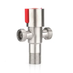 KUROMA KRM 1301 Stainless Steel Slim Angle Valve 1 2 Port Size Male Female Thread Connection Butyronitrile Sealing for Water Use