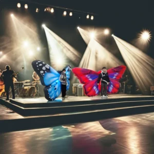 LED Light Inflatable Butterfly Wing Costume for Party Events & Stage Performance Advertising Inflatables