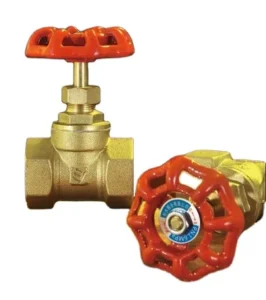 LS605C Brass Gate Valve for Water Red Handwheel Manual Operation 1/2-2″ BSP Thread Medium Temperature 3-Year Warranty
