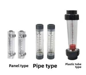 LZS Series Float Flow Meter Panel Mount Water Rotameter Quick Connector 1000L Hour for RO Plant