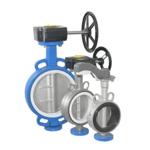 Large Size Double Flange Butterfly Valve for Manual Pneumatic Power Worm Gear Operated Water General Purpose Oil Application
