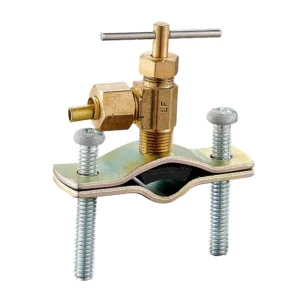 Lead Free Brass Needle Valve Kit 3 8″ MIP 3 8″ OD Compression Fitting for 1 2″ 3 4″ or 1″ Pipe