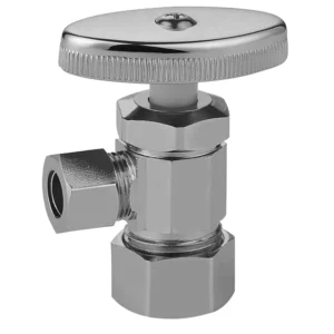 Lead Free Multi Turn Angle Stop Valve Compression Fitting for Plumbing