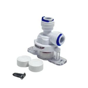 Leak Detector Shut Off Valve Round Type 1/4″ 3/8″ OD Water Leak Detector Automatic Shutoff Valve for RO System Water Purifiers