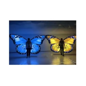 Led Lighted Inflatable Butterfly Wings Stage Performance Backpack Giant Inflatable Butterfly Costume
