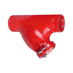 Leyon FM UL Grooved Pipe Fitting Fire Fighting Pipes Fire Protection System Y Type Grooved Strainer