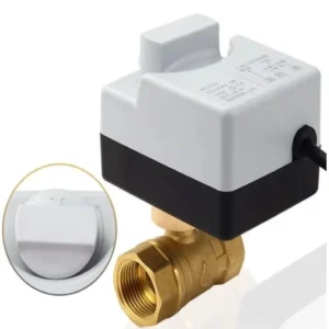 Low Power Consumption Adjustable Flow Rate 2Way Electric Ball Valve With Actuator