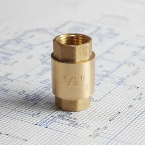 Low Pressure Drop Water Check Valve PTFE Sealing Energy Efficient Pump Systems with Streamlined Flow Low Temp Use 3 4 in Port