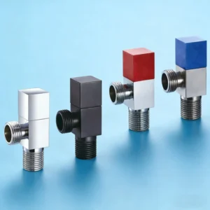 Low-cost Durable Multi-color Polished Chrome-plated Brass G1/2 Sealed Wall Mounted Angle Valve for Water Heater
