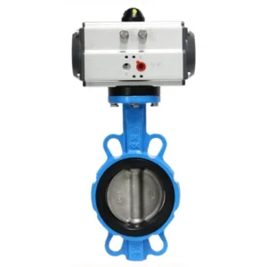 MINASEN D671X DN50 2Inch 304 Stainless Steel Normal Temperature PTFE Pneumatic Wafer Butterfly Valve for Water Gas