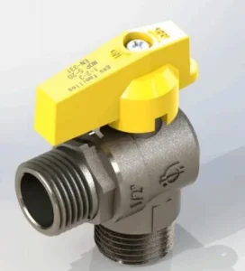 MM Brass Angle Gas Valve for PEL