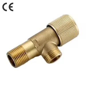 MUOBO Brass Angle Valve Filter Electroplated Chromed Water Pressure Regulator Gold